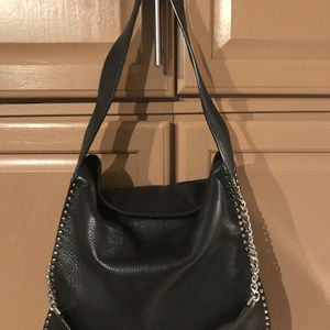 Michael Kors Astor LG Black Leather Hobo Bag